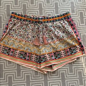 Calypso st barths embroidered multi color shorts